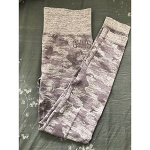 SOLD Gymshark Lavender Camo Leggings